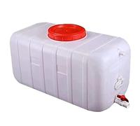 JIESOO Rain Barrels Water Container with Faucet, 25L/50L/100L/150L/200L Storage Containers Plastic Outdoor Camping Caravan Carrier Fluid Jerry Can(150L)