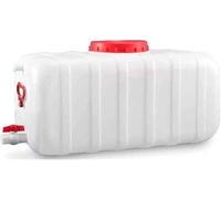 JIESOO Water Tank Water Tank With Faucet Thick Plastic Outdoor Storage Container Portable Wine Barrel Industrial Chemical thick And Durable(150L)