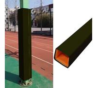 Jievmrs 72in / 6ft Tall Basketball Pole Pad Cushion, 4x4 6x6 8x8 Square Post Protector Padding for Basement, Garage Pillar Wrap Around Collision Barrier(Black,25x25cm(10x10))