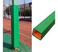 Jievmrs 72in / 6ft Tall Basketball Pole Pad Cushion, 4x4 6x6 8x8 Square Post Protector Padding for Basement, Garage Pillar Wrap Around Collision Barrier(Green,25x25cm(10x10))