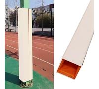 Jievmrs 72in / 6ft Tall Basketball Pole Pad Cushion, 4x4 6x6 8x8 Square Post Protector Padding for Basement, Garage Pillar Wrap Around Collision Barrier(White,25x25cm(10x10))