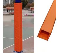 Jievmrs 72in / 6ft Tall Basketball Pole Pad Cushion, 4x4 6x6 8x8 Square Post Protector Padding for Basement, Garage Pillar Wrap Around Collision Barrier(Orange,25x25cm(10x10))
