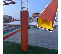 Jievmrs Amusement Parks Pole Warp Padding, Basement Column Protector Cushion Collision Barrier, 3 4 5 6 ft Tall Garage Pillar Safety Pads Post Cover(6ft/183cm,25x25cm(10"x10"))