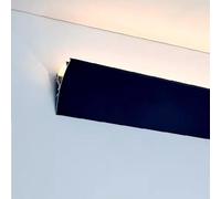 Jievmrs Black Led Channel 3 4 6 8 10 20 25 50 100 ft, Crown Moulding Led Light Aluminum Profile, Linear Led Diffuser Cover Wall Washer Lighting for Decor Home(31ft(9.4m))