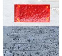 Jievmrs Concrete Stamp Concrete Stamp Brick Pattern Stamping Mats, Realistic Concrete Texture Mat Cement Printing Pad, Outdoor Ground Concrete Imprint Molds Forms
