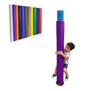 Jievmrs Custom Pole Padding Wrap Around Foam, Fit Dia 4" 5" 6" 7" 8" 9" 10" 11" 12" 13" Pillar Rod, Outdoor Basketball Hoop Goal Cushion Protection(Purple,Dia 12" (30cm))