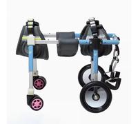 Jievmrs Dog Wheelchair 2 Wheels / 4 Wheels Dog Wheelchair, Full Support Doggy Mobility Aid for Front/Back Legs, Assisted Walking Cart for Paralyzed/Old Dogs(XS)