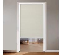 Jievmrs Folding Door No Drill Telescopic Sliding Door for Doorway, Top Down Bottom Up Non-Woven Foldable Screen Door Kit, Internal/Exterior Telescopic Folding Doors(32x77in(81x196cm))