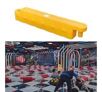 Jievmrs Go Kart Racing Track Fence with Water Inlet, Adult Go Kart/Kid Bumper Car Track Barrier for Driveway, Amusement Parks/Team Games Race Lane(Yellow 1 Pc,Small)