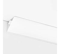 Jievmrs Led Channel Led Indirect Lighting Aluminum Channel for Corner, Crown Molding Led Profile Baseboard Lighting Track, Cornice/Ceiling Led Lighting Diffuser(White,16.4ft/5m)