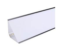Jievmrs Led Channel Led Indirect Lighting Aluminum Channel for Corner, Crown Molding Led Profile Baseboard Lighting Track, Cornice/Ceiling Led Lighting Diffuser(Black,6.6ft/2m)
