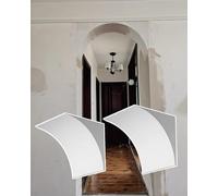 Jievmrs Round Doorway Arch Trim Molding for Internal, Foam Diy Arch Door Half Circle Arch Kit for Hallway, Premade Rounded Corners Door Frame Universal(10x10x10cm/3.9x3.9x3.9)