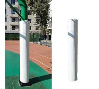 Jievmrs Round Pole Safety Padding Fit 10-33cm Post, Basement Pole Cover Warp Protector Cushioning, Playground Parking Lots Basketball Courts Large Column Pads(White,Dia 7" (18cm))