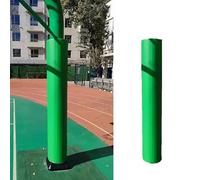 Jievmrs Round Pole Safety Padding Fit 10-33cm Post, Basement Pole Cover Warp Protector Cushioning, Playground Parking Lots Basketball Courts Large Column Pads(Green,Dia 4" (10cm))