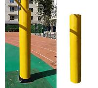 Jievmrs Round Pole Safety Padding Fit 10-33cm Post, Basement Pole Cover Warp Protector Cushioning, Playground Parking Lots Basketball Courts Large Column Pads(Yellow,Dia 5" (13cm))