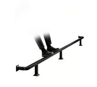 Jievmrs Stainless Steel Foot Rails for Home Bars, Complete Foot Rail Hardware Kit for Bar Stools, Cafe Counter/Hotel Counter Foot Rest Railing Under Desk(Black,269cm/8.8ft)