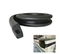 Jievmrs U Channel Rubber Edge Trim for Boats, 3.3 to 130 ft Long Rub Rail Hull Edging Protection Strip, Weatherproof Yacht Docking Fenders Prevents Scratches(W 6cm(2.4in),1m/3.3ft)