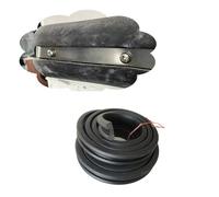 Jievmrs Universal Dock Edging Rub Rail for Boat Docks, Flexible Rubber Fender Protector Strip Black, Weatherproof Hull Edging Bumpers Prevents Scratches(3.5x1.5cm(1.4x0.6in),5m/16.4ft)