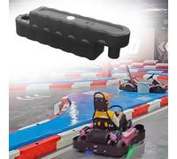 Jievmrs Water-Filled Bumper Car Racing Track, Go Kart Lane Fence Obstacle Course for Square, Large Shopping Mall/Play Centres Racing Track Road Blocks(Black,Large)