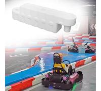 Jievmrs Water-Filled Bumper Car Racing Track, Go Kart Lane Fence Obstacle Course for Square, Large Shopping Mall/Play Centres Racing Track Road Blocks(White,Large)