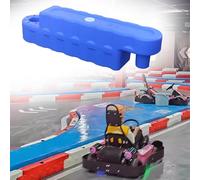 Jievmrs Water-Filled Bumper Car Racing Track, Go Kart Lane Fence Obstacle Course for Square, Large Shopping Mall/Play Centres Racing Track Road Blocks(Blue,Large)