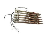 JIEXI HWYP 3.6" Stainless steel Fishing Arrow Broadheads Slingshot Catapult Arrow Shaft Pack of 6