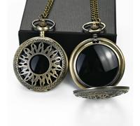JIEXUAN Black Obsidian Scrying Mirror, Obsidian Feng Shui Mirror, Witches Mirror Presents, Witchcraft kit Divination Tools (Pocket Watch-8)