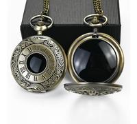 JIEXUAN Black Obsidian Scrying Mirror, Obsidian Feng Shui Mirror, Witches Mirror Presents, Witchcraft kit Divination Tools (Pocket Watch-3)