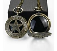 JIEXUAN Black Obsidian Scrying Mirror, Obsidian Feng Shui Mirror, Witches Mirror Presents, Witchcraft kit Divination Tools (Pocket Watch-6)