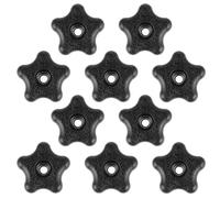 JIEYAO 10 Pcs 5/16" 18 Female Thread 5 Star Knobs, Plastic T Knobs, Clamping Knobs for T Track Bolts Jig Knobs Thumb Screw Threaded Knobs Hardware Nuts Accessories for Woodworking Jigs & Fixtures
