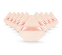 JIEYAO 10 Pcs Triangle Powder Puff, Soft Face Powder Puff, Makeup Velour Puff Beauty Sponge for Loose Powder and Cosmetic Foundation Blender Beauty Makeup Tools for Women Contouring