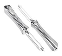 JIEYAO 2 Pack Stainless Steel Vegetable Peelers for Kitchen, Swivel Fruit Potato Peeler Ergonomic Rotary Peeler for Carrot Potato Fruit Dishwasher Safe Kitchen Tool