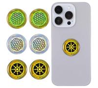 JIEYAO 6 Pcs Cell Phone Blockers Sticker, Phone Radiation Protection Stickers, Neutralize Shield Protection for Smart Phones/Tablets/Laptops/Computer/WiFi/Priner/TV Electronic EMF Stickers