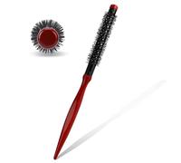 JIEYAO Small Round Brush for Blow Drying, Mini Roller Quiff Hair Combs, Portable Curl Brush Nylon Bristles Hair Styling Brush Salon Hairdressing Brushes for Thin Hair Short Hair Bangs Beard Lifting