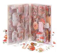 JIEYAO Vintage Scrapbook Stickers, 20 Pages Scrapbooking Stickers Book Aesthetic DIY Scrapbooking Supplies Stickers Paper for Scrap Book Notebook Scrapbook Supplies Journal Kit(Castle Gardens)