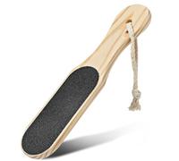 JIEYAO Wood Foot File, Double Sided Pedicure File with Lanyard Callus Remover Foot Rasp Heel Scraper for Remove Hard Skin Dead Skin Foot Care on Wet and Dry feet