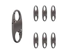 JIEYAO Zipper Clips Anti Theft, Double Small Carabiner Clips, Keep The Zipper Closed Lock Zipper Clip Theft Deterrent Dual Opening S Shaped Carabiner for Backpacks Traveling Camping Suitcases