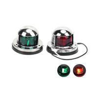 jieyo LED Boat Navigation Light Stainless Steel Red Green Energy Saving Compatible With Yachts Marine Vessels