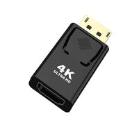 JIEYUCHU DisplayPort to HDMI Adapter, 4K DP Male to Hdmi Female Converter, Uni-Direction DP Computer to HDMI Screen Adapter Compatible with PC TV Monitor Projector Laptop
