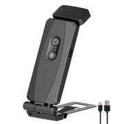 JIEYUCHU Reading Light Rechargeable, LED Clip on Book Light, Eye Caring 3 Colors, 5 Brightness, Portable Mini, Type-C Book Light Clip on for Reading at Night (Black)