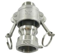 JIEYUZYUO 1/2" to 2" Quick Camlock Fitting Adapter Type B + a Ss304 Stianless Steel Camlock Fitting Bspt Thread/Color/Dn50