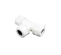 JIEYUZYUO 1~3Pcs 20Mm~50Mm White PVC Water Supply Pipe Quick Connect Garden Irrigationtee Quick Connect Tee Union Emergency Repair Joint/50Mm/1Pc