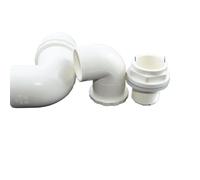 JIEYUZYUO 1-8Pcs 20Mm~50Mm White PVC Pipe 90 Degree Elbow Connector Fittings Aquarium Fish Tank Connector Overflow Thread Water Supply/25Mm/2Pcs