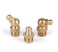 JIEYUZYUO 10 Pcs M4 M5 M6 M8 M10 M12 M14 M16 Male Thread Brass Straight Elbow Type Hydraulic Oil Zerk Grease Nipple Tube Pipe Fitting/M14*1.5/90 Degree