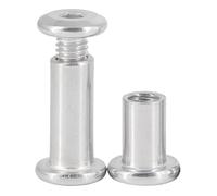 JIEYUZYUO 10Pcs M3/M4 M5 M6 M8 Stainless Steel Flat Hex Hexagon Socket Headniture Rivet Connector Insert Joint Sleeve Cap Nut/30Mm *10Pcs_M6