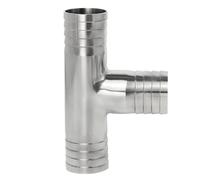 JIEYUZYUO 12.7 16 19 25 32 38 45 51Mm Hose Barb Tail USU 304 Sanitary Pipe Fitting Tee 3 Ways Connector Splitter Homebrew/Color/51Mm Barb