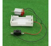 JIEYUZYUO 130 Motor Kit with 2 X Aa Battery Storage Case and Switch, 16500 Rpm, Mini Diy Electronic Motor Simple Circuit Models Kit