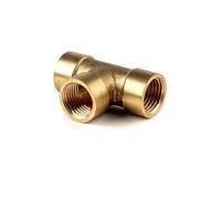 JIEYUZYUO 1Pc 1/8" 1/4" 3/8" 1/2" 3/4" Bsp Male/Female Thread L-Type T-Shaped Pneumatic/Plumbrass Pipe Fitting Water Oil Gas Adapter/T-F/1/2"