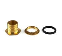 JIEYUZYUO 1Pc Copper Water Tank Connector 1/2" 3/4" 1" Male Brass Pipe Single Loose Key Swivel Fittings Nut Jointer/1/2