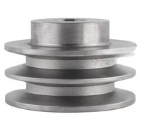 JIEYUZYUO 1Pcs Outer Diameter 100Mm Belt Pulley Double Groove 2A Head Iron Outer Motor Pulley Diesel Generator V-Belt Pulley/22Mm